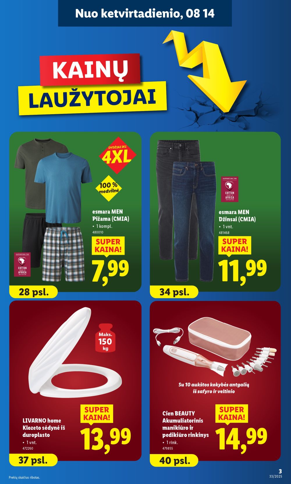 lidl - LIDL - Ne maisto prekių pasiūlymai (2025 08 11 - 2025 08 17) - page: 3 lidl - LIDL - Ne maisto prekių pasiūlymai (2025 08 11 - 2025 08 17) - page: 3