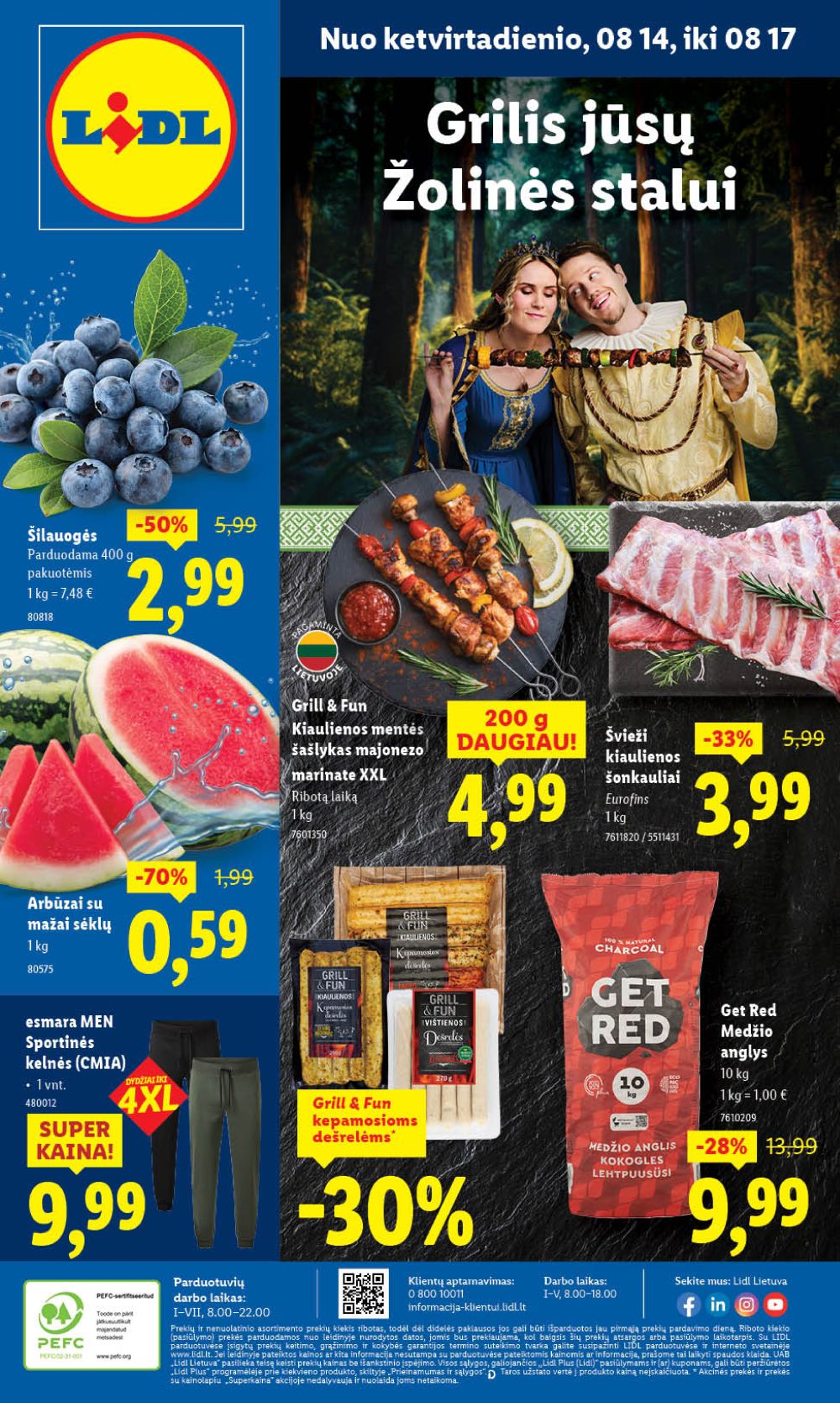 lidl - LIDL - Maisto prekių pasiūlymai (2025 08 14 - 2025 08 17)