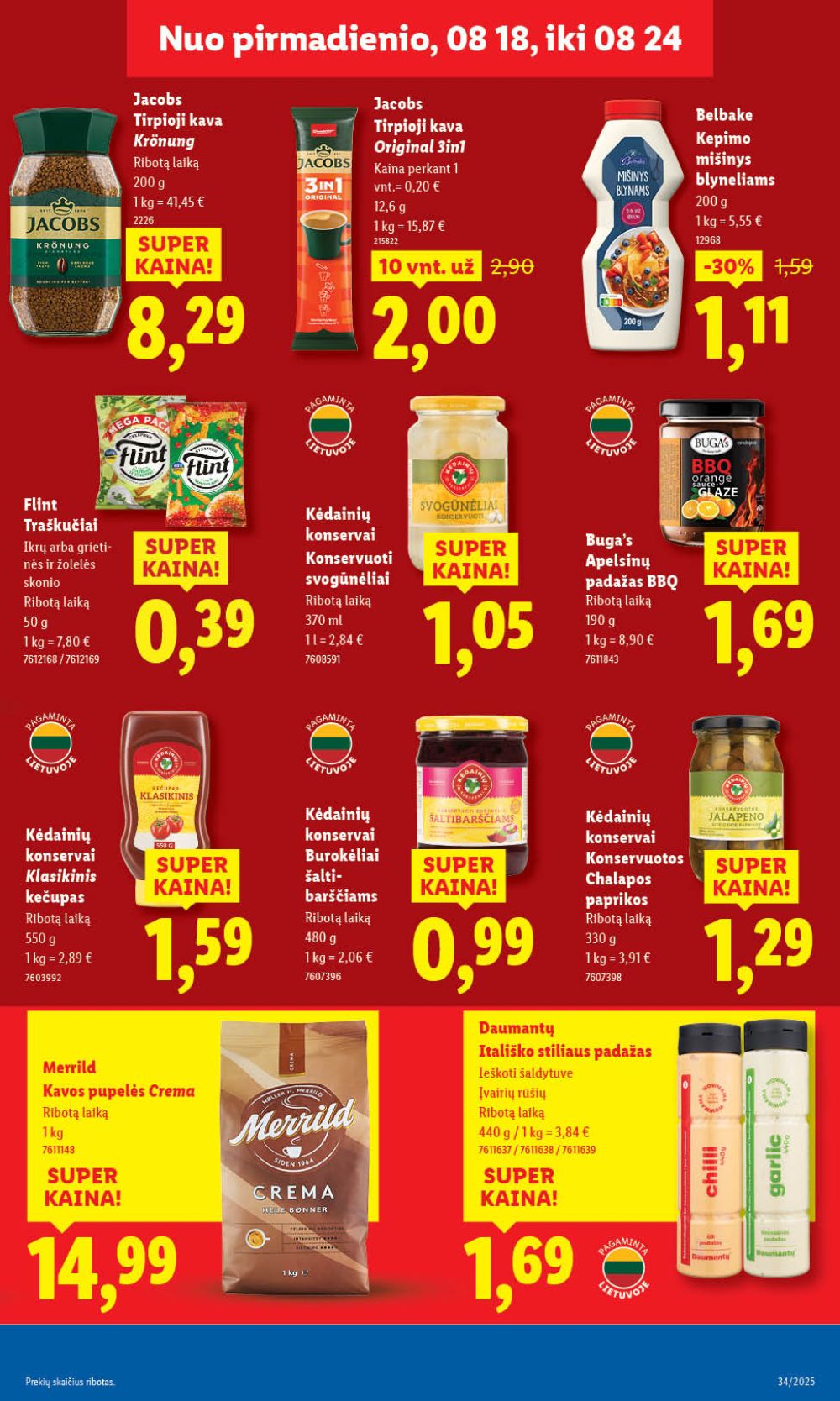 lidl - LIDL - Maisto prekių pasiūlymai (2025 08 18 - 2025 08 24) - page: 43 lidl - LIDL - Maisto prekių pasiūlymai (2025 08 18 - 2025 08 24) - page: 43