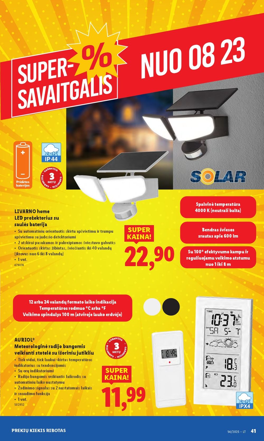 lidl - LIDL - Ne maisto prekių pasiūlymai (2025 08 18 - 2025 08 24) - page: 37