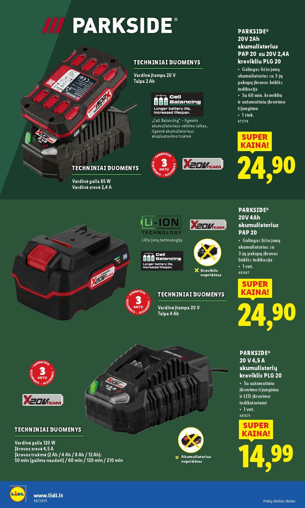 lidl - LIDL - Ne maisto prekių pasiūlymai (2025 08 18 - 2025 08 24) - page: 8