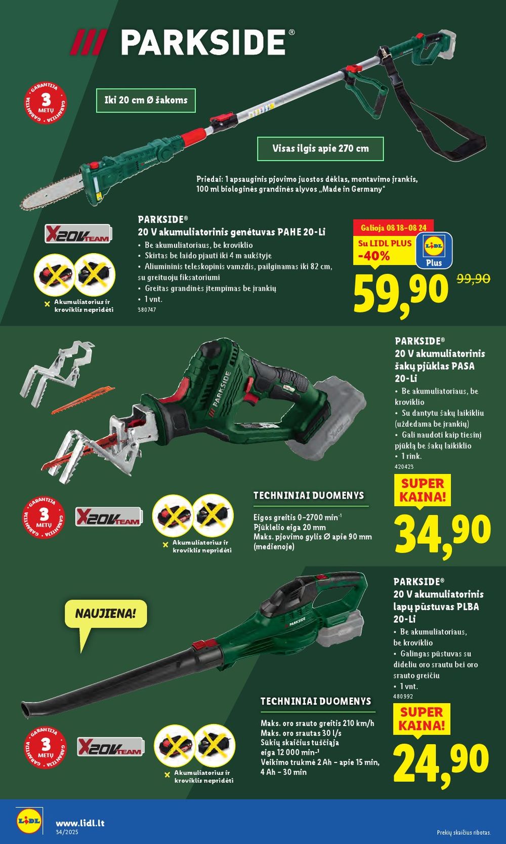 lidl - LIDL - Ne maisto prekių pasiūlymai (2025 08 18 - 2025 08 24) - page: 6