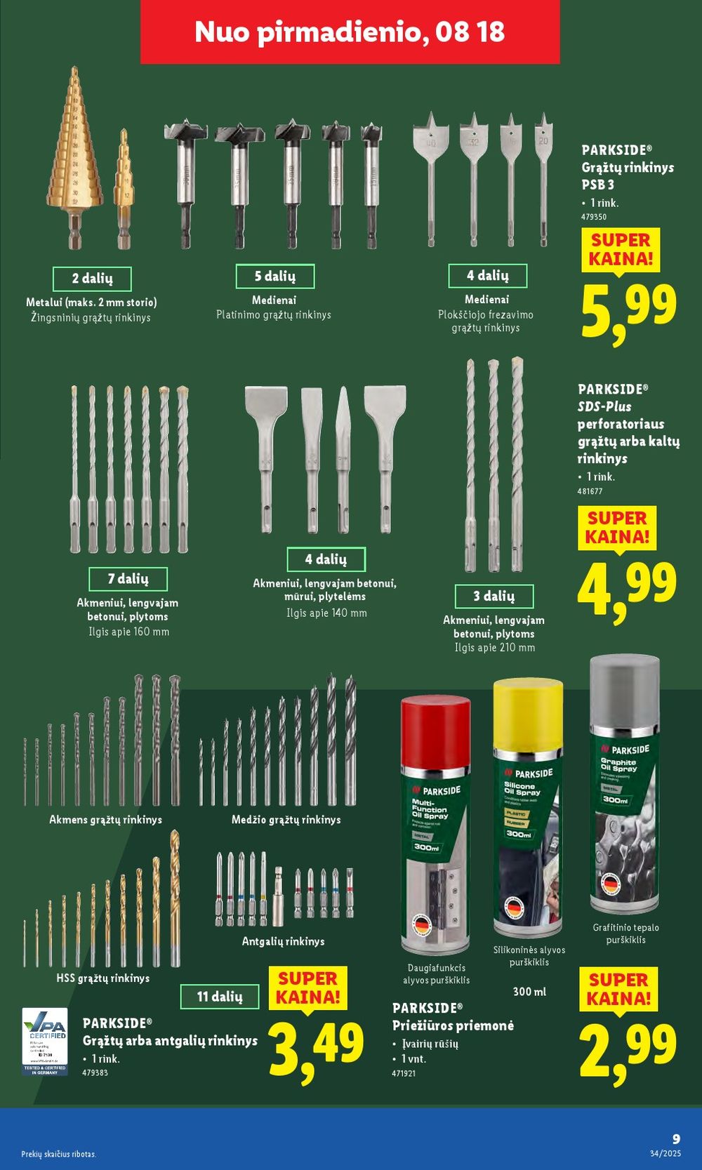lidl - LIDL - Ne maisto prekių pasiūlymai (2025 08 18 - 2025 08 24) - page: 9