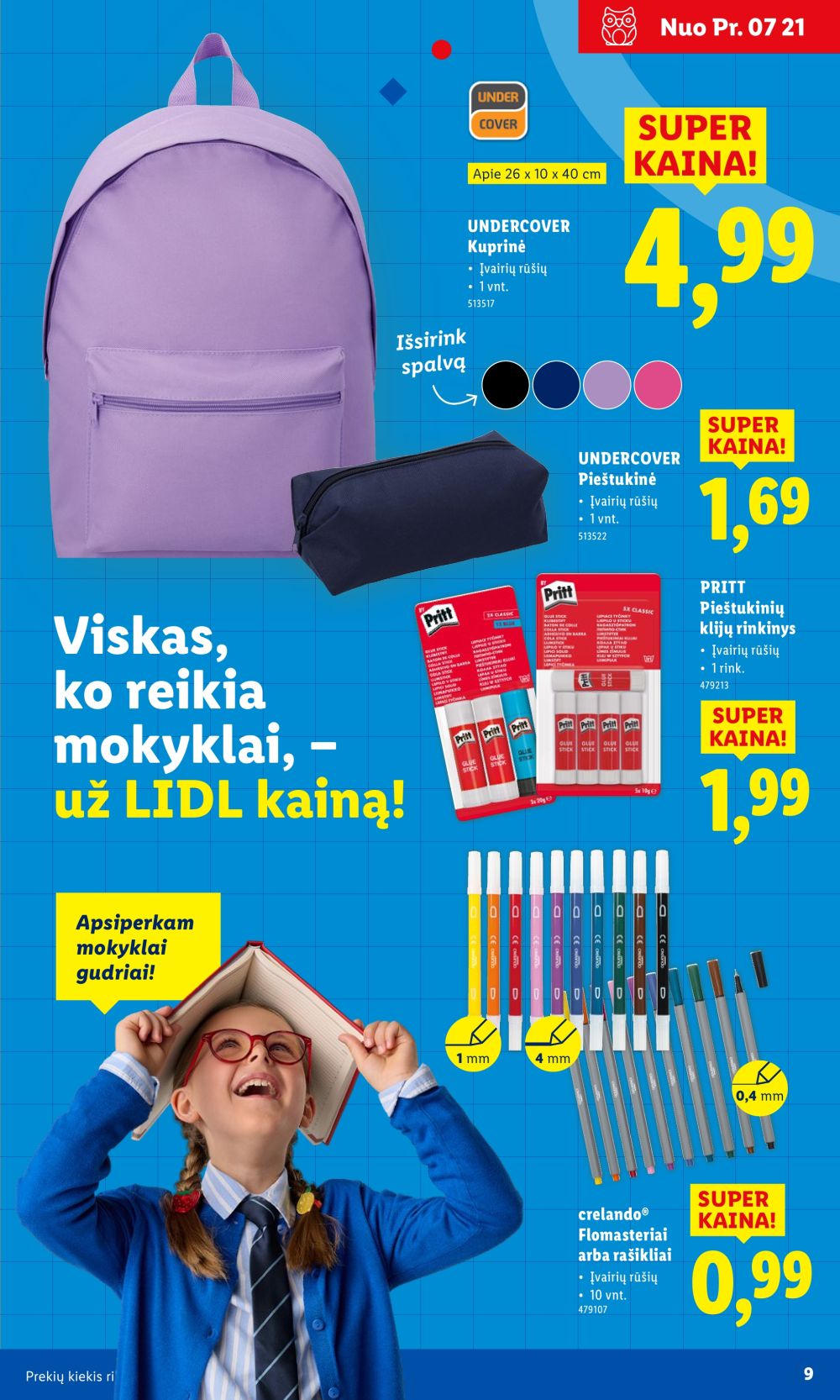 lidl - LIDL - Mokyklinių prekių katalogas (2025 08 21 - ) - page: 9 lidl - LIDL - Mokyklinių prekių katalogas (2025 08 21 - ) - page: 9