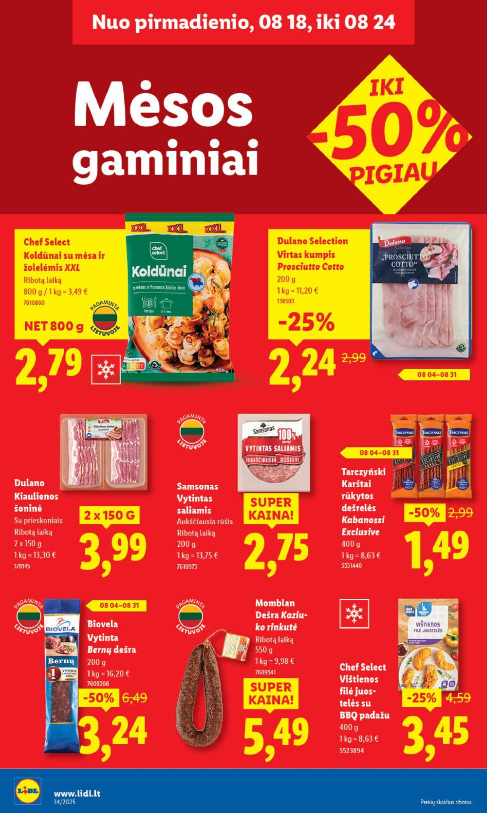 lidl - LIDL - Maisto prekių pasiūlymai (2025 08 21 - 2025 08 24) - page: 50 lidl - LIDL - Maisto prekių pasiūlymai (2025 08 21 - 2025 08 24) - page: 50