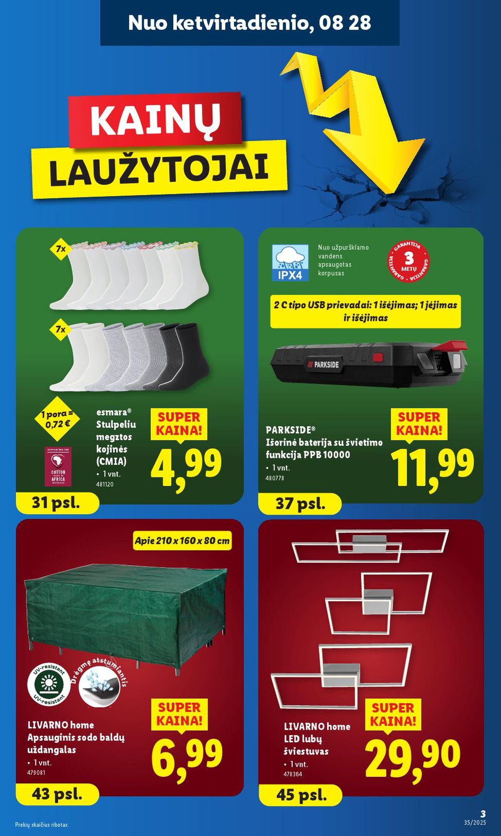 lidl - LIDL - Ne maisto prekių pasiūlymai (2025 08 25 - 2025 08 31) - page: 3 lidl - LIDL - Ne maisto prekių pasiūlymai (2025 08 25 - 2025 08 31) - page: 3