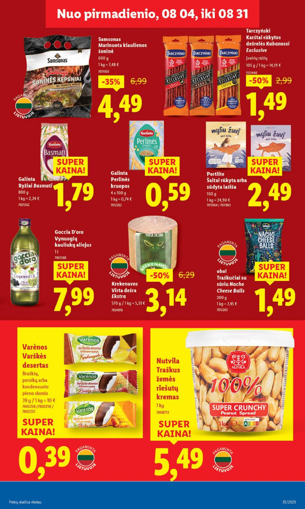 lidl - LIDL - Maisto prekių pasiūlymai (2025 08 28 - 2025 08 31) - page: 29 lidl - LIDL - Maisto prekių pasiūlymai (2025 08 28 - 2025 08 31) - page: 29