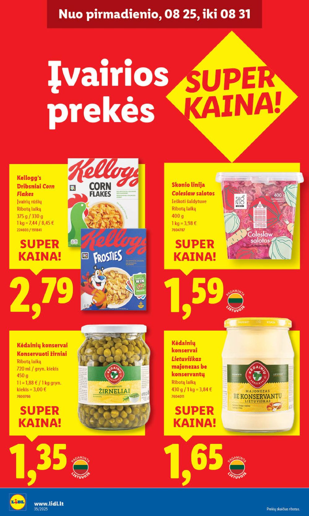 lidl - LIDL - Maisto prekių pasiūlymai (2025 08 28 - 2025 08 31) - page: 40 lidl - LIDL - Maisto prekių pasiūlymai (2025 08 28 - 2025 08 31) - page: 40
