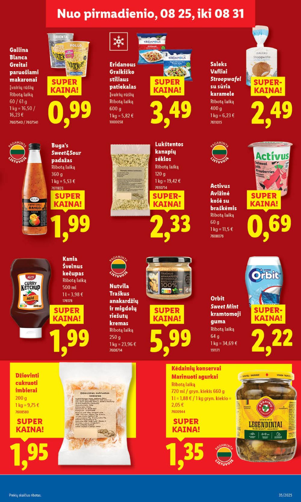 lidl - LIDL - Maisto prekių pasiūlymai (2025 08 28 - 2025 08 31) - page: 41 lidl - LIDL - Maisto prekių pasiūlymai (2025 08 28 - 2025 08 31) - page: 41