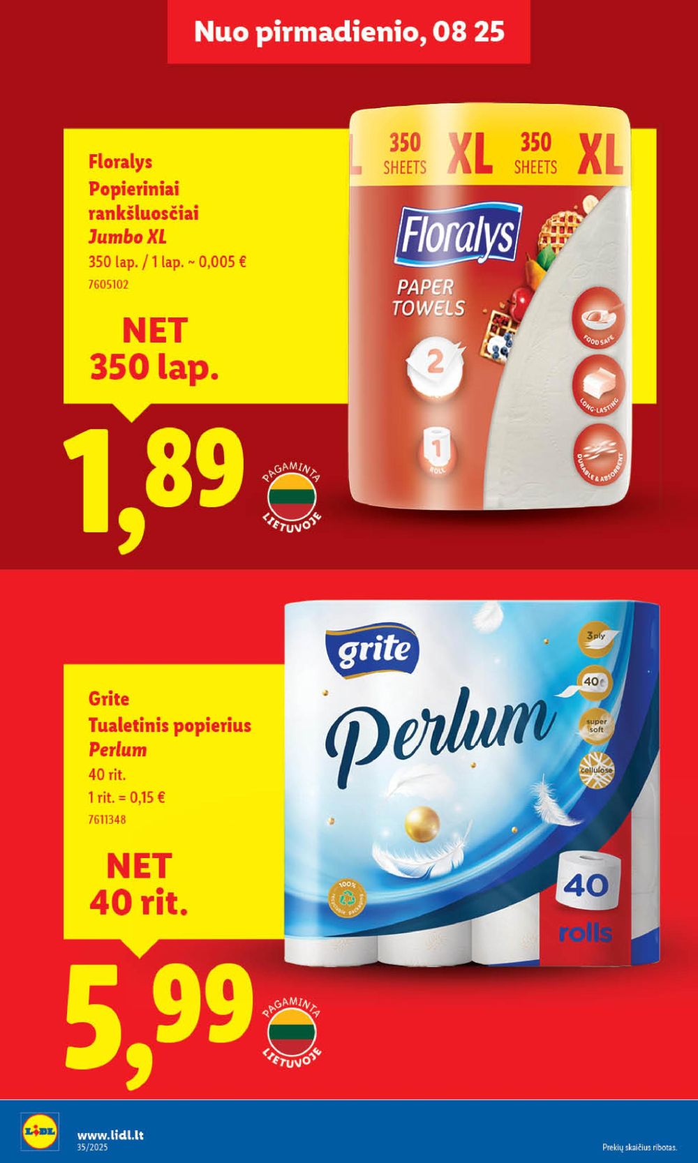 lidl - LIDL - Maisto prekių pasiūlymai (2025 08 28 - 2025 08 31) - page: 32 lidl - LIDL - Maisto prekių pasiūlymai (2025 08 28 - 2025 08 31) - page: 32