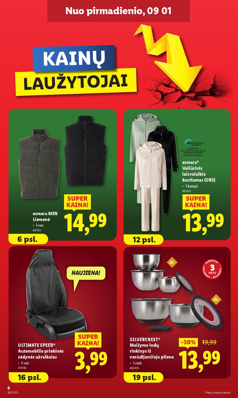 lidl - LIDL - Ne maisto prekių pasiūlymai (2025 09 01 - 2025 09 07) - page: 4 lidl - LIDL - Ne maisto prekių pasiūlymai (2025 09 01 - 2025 09 07) - page: 4