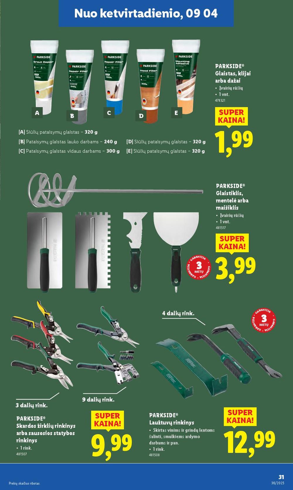 lidl - LIDL - Ne maisto prekių pasiūlymai (2025 09 01 - 2025 09 07) - page: 31 lidl - LIDL - Ne maisto prekių pasiūlymai (2025 09 01 - 2025 09 07) - page: 31