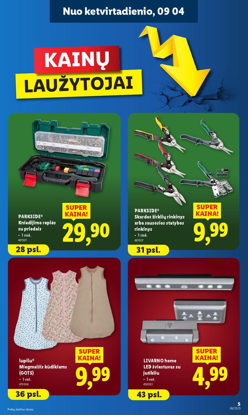 lidl - LIDL - Ne maisto prekių pasiūlymai (2025 09 01 - 2025 09 07) - page: 5 lidl - LIDL - Ne maisto prekių pasiūlymai (2025 09 01 - 2025 09 07) - page: 5