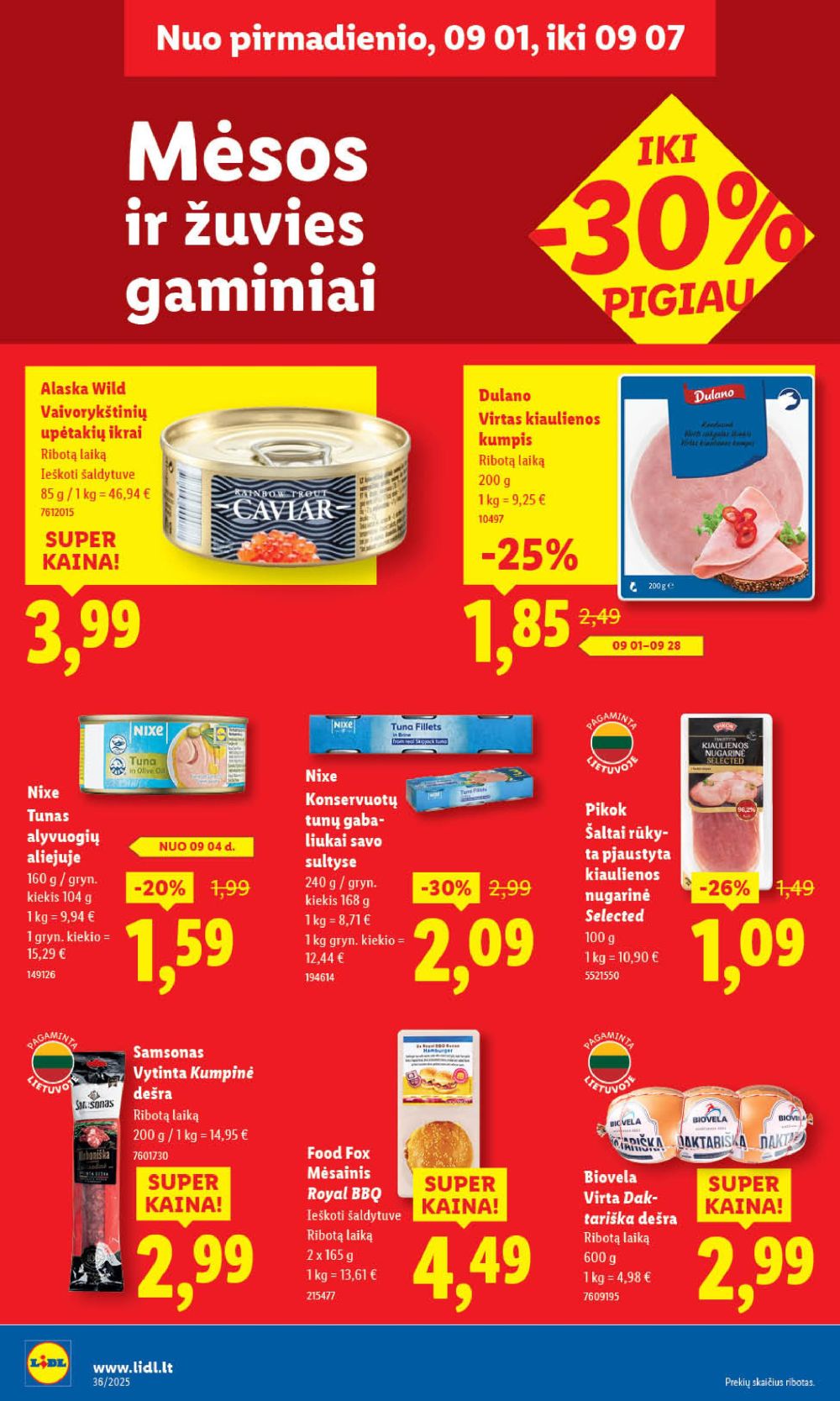 lidl - LIDL - Maisto prekių pasiūlymai (2025 09 01 - 2025 09 07) - page: 30 lidl - LIDL - Maisto prekių pasiūlymai (2025 09 01 - 2025 09 07) - page: 30