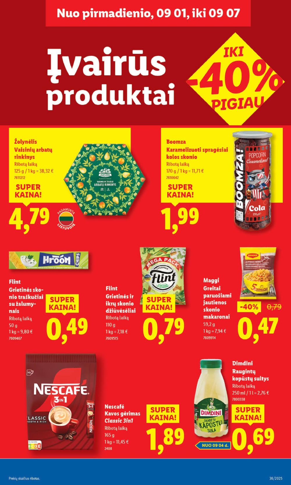 lidl - LIDL - Maisto prekių pasiūlymai (2025 09 04 - 2025 09 07) - page: 45