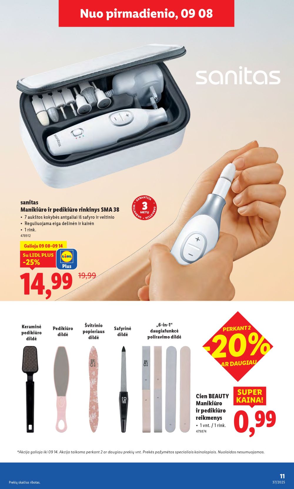 lidl - LIDL - Ne maisto prekių pasiūlymai (2025 09 08 - 2025 09 14) - page: 11