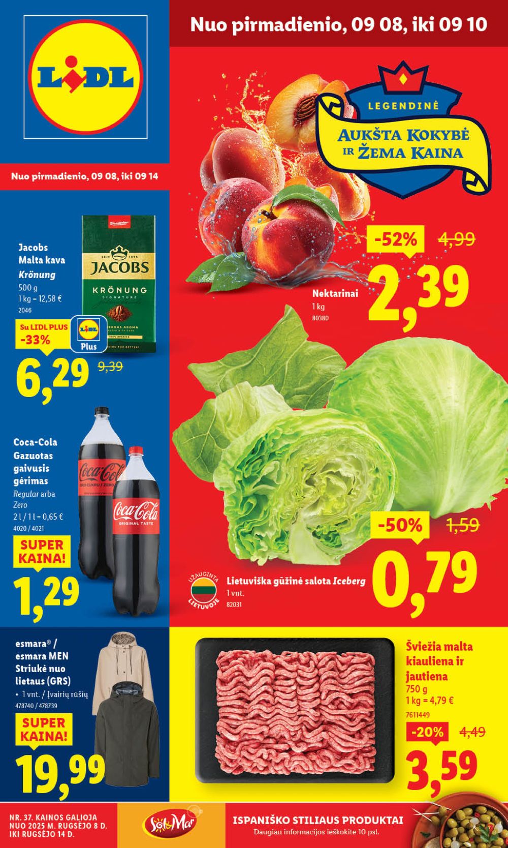 lidl - LIDL - Maisto prekių pasiūlymai (2025 09 08 - 2025 09 14)