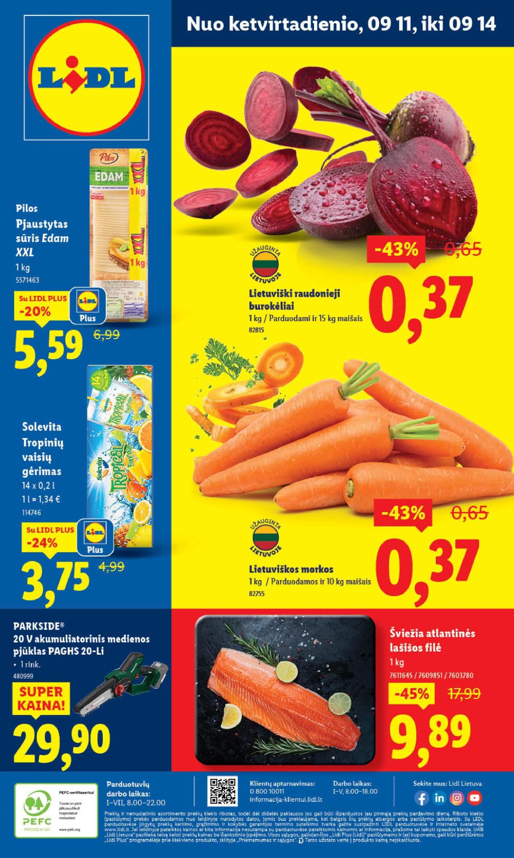 lidl - LIDL - Maisto prekių pasiūlymai (2025 09 11 - 2025 09 14)