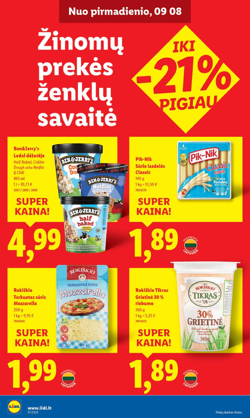 lidl - LIDL - Maisto prekių pasiūlymai (2025 09 11 - 2025 09 14) - page: 32 lidl - LIDL - Maisto prekių pasiūlymai (2025 09 11 - 2025 09 14) - page: 32