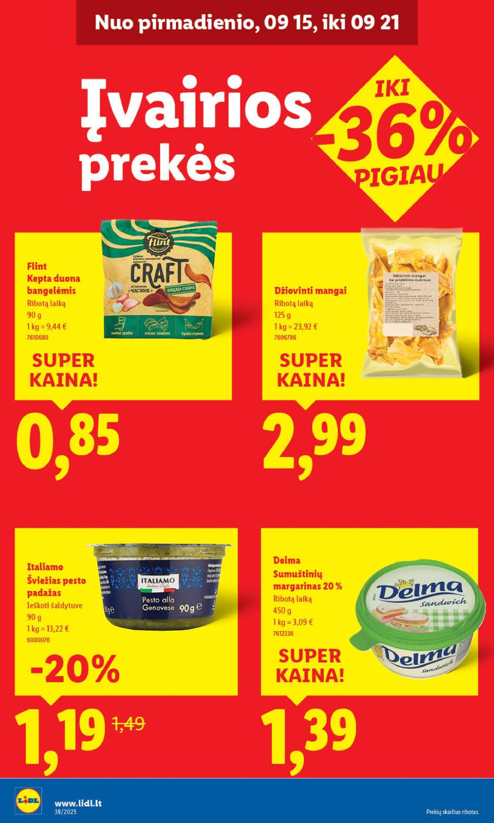 lidl - LIDL - Maisto prekių pasiūlymai (2025 09 15 - 2025 09 21) - page: 32 lidl - LIDL - Maisto prekių pasiūlymai (2025 09 15 - 2025 09 21) - page: 32