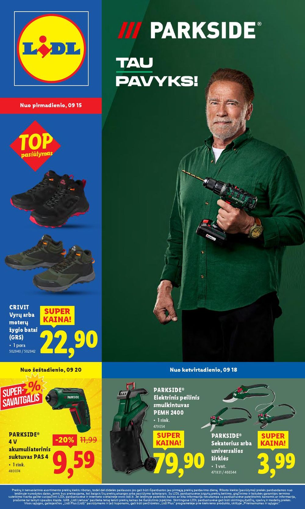 lidl - LIDL - Ne maisto prekių pasiūlymai (2025 09 15 - 2025 09 21) - page: 1