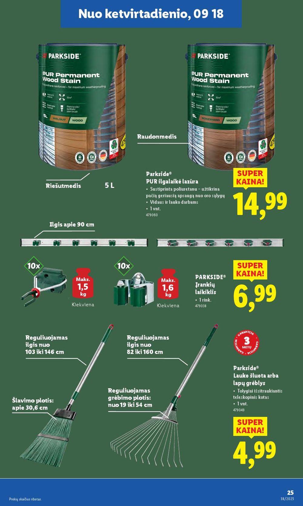 lidl - LIDL - Ne maisto prekių pasiūlymai (2025 09 15 - 2025 09 21) - page: 25