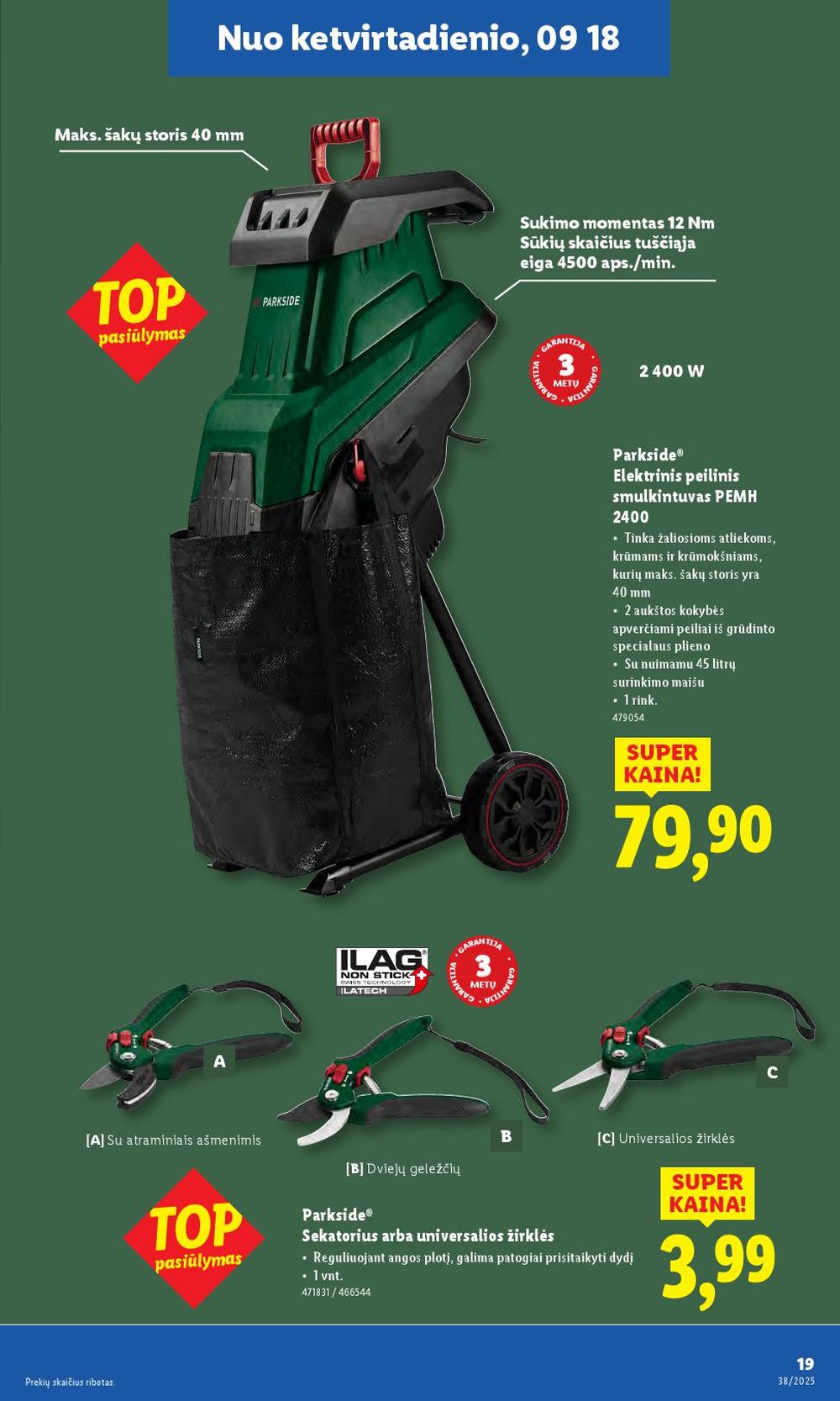 lidl - LIDL - Ne maisto prekių pasiūlymai (2025 09 15 - 2025 09 21) - page: 19
