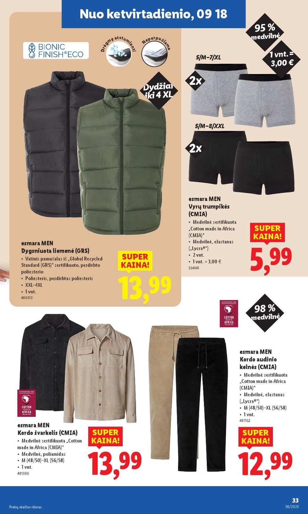 lidl - LIDL - Ne maisto prekių pasiūlymai (2025 09 15 - 2025 09 21) - page: 33