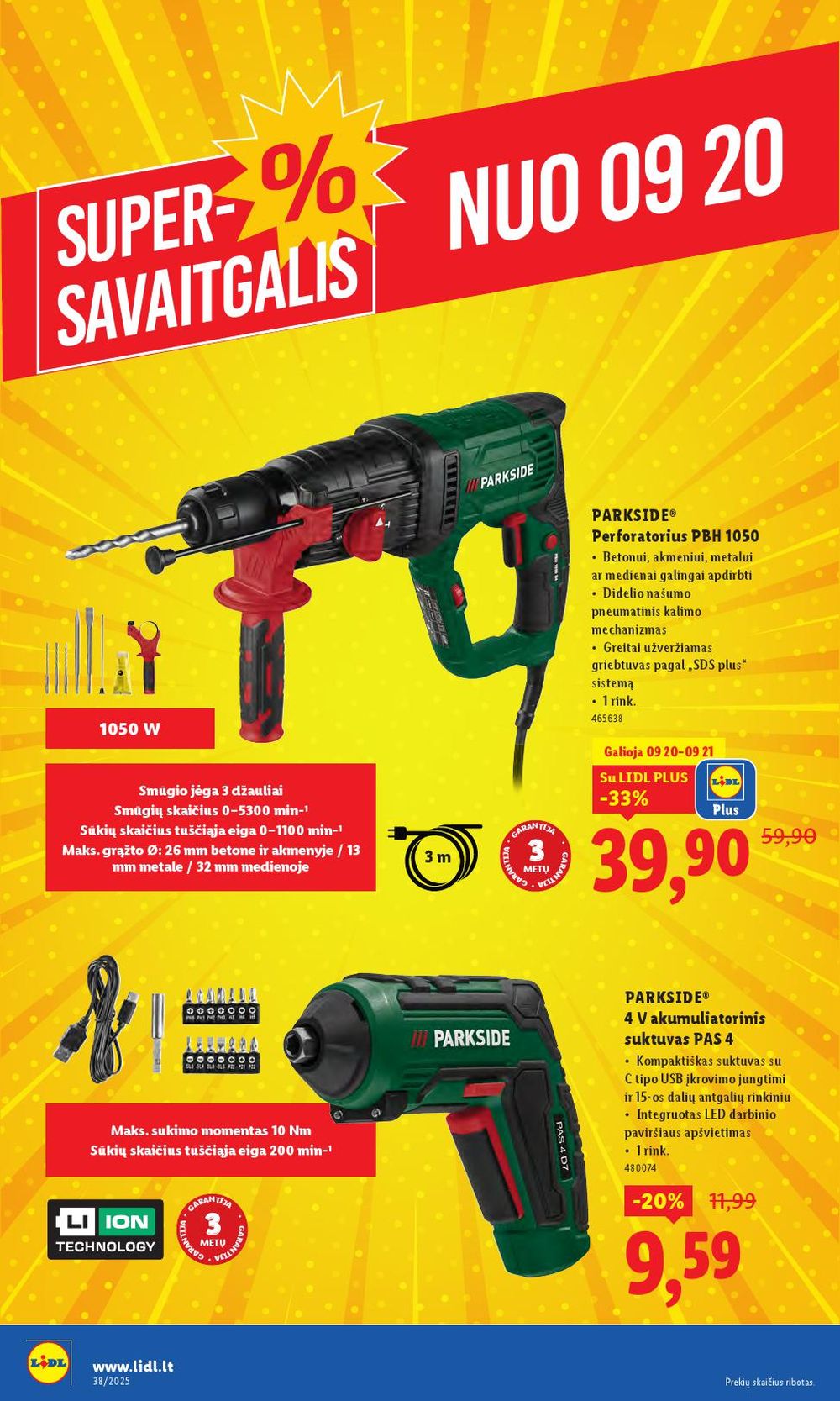 lidl - LIDL - Ne maisto prekių pasiūlymai (2025 09 15 - 2025 09 21) - page: 34