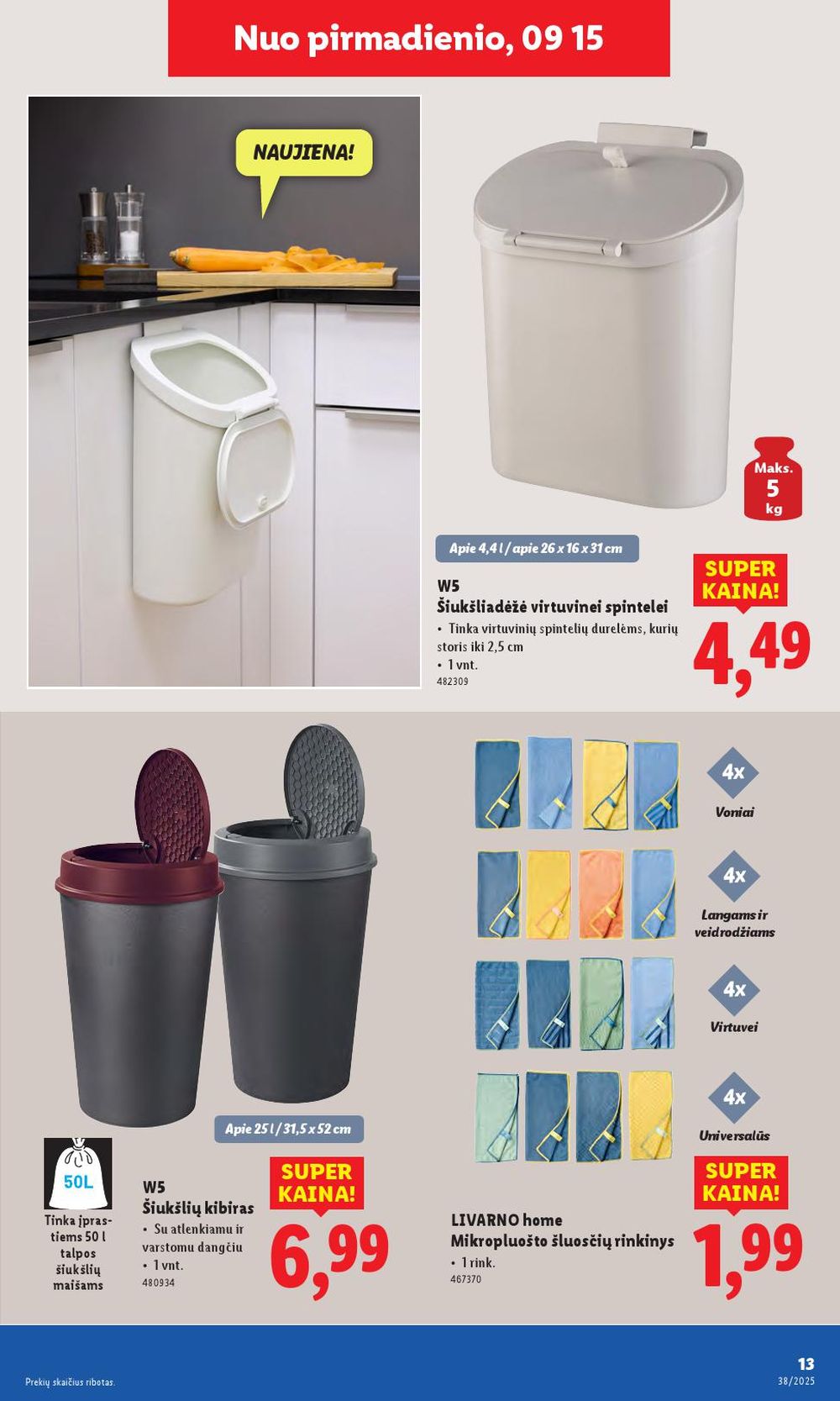 lidl - LIDL - Ne maisto prekių pasiūlymai (2025 09 15 - 2025 09 21) - page: 13