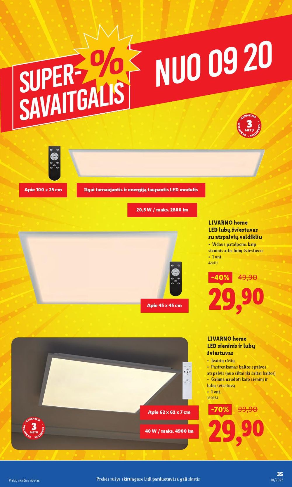 lidl - LIDL - Ne maisto prekių pasiūlymai (2025 09 15 - 2025 09 21) - page: 35