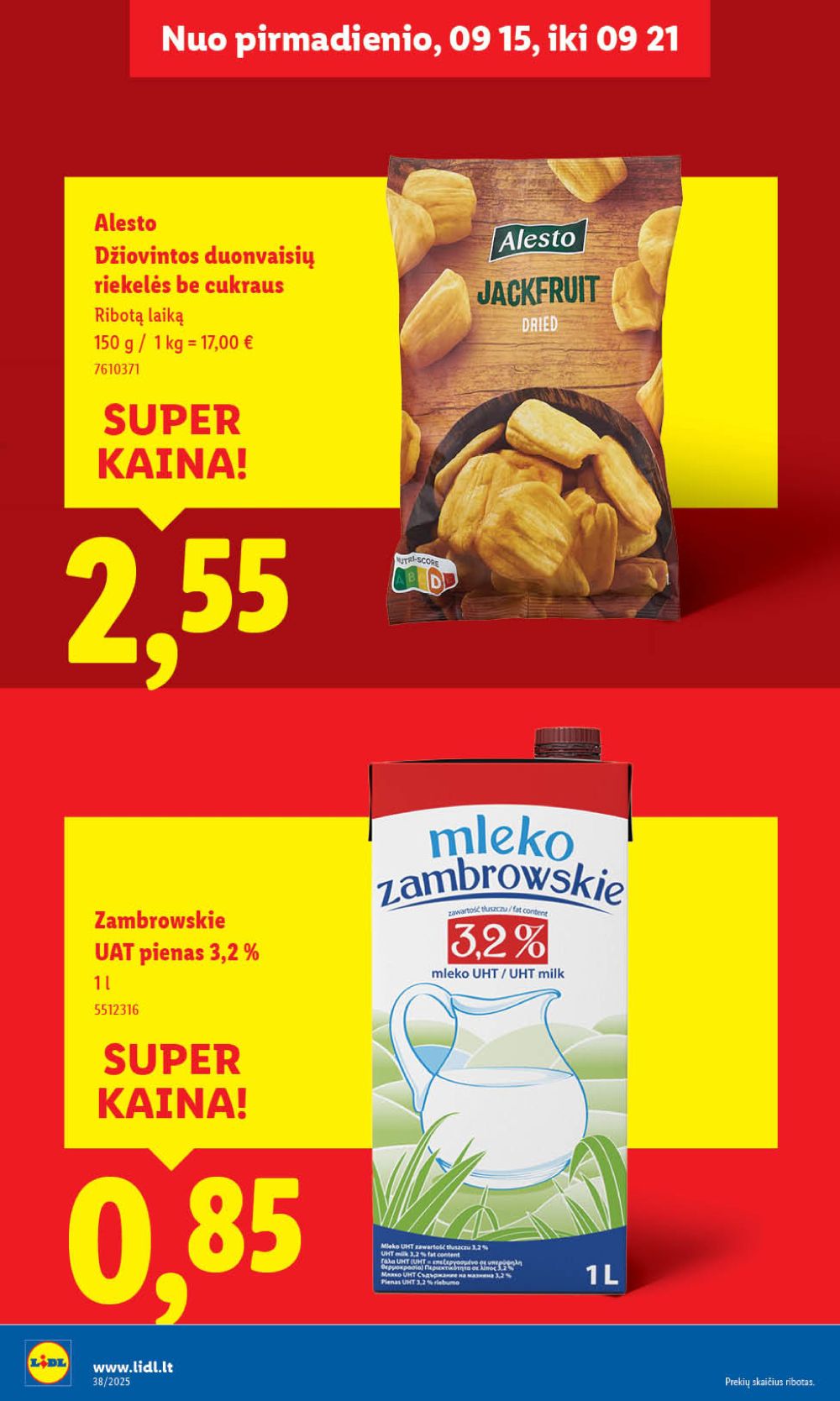 lidl - LIDL - Maisto prekių pasiūlymai (2025 09 18 - 2025 09 21) - page: 28