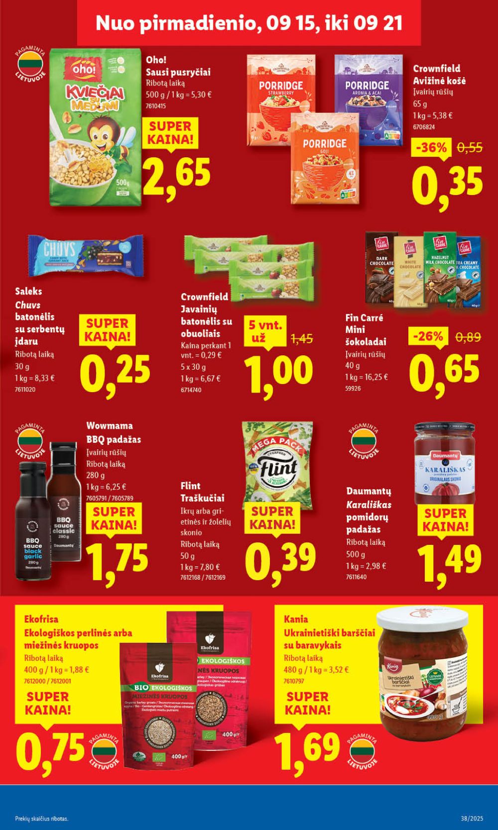 lidl - LIDL - Maisto prekių pasiūlymai (2025 09 18 - 2025 09 21) - page: 41