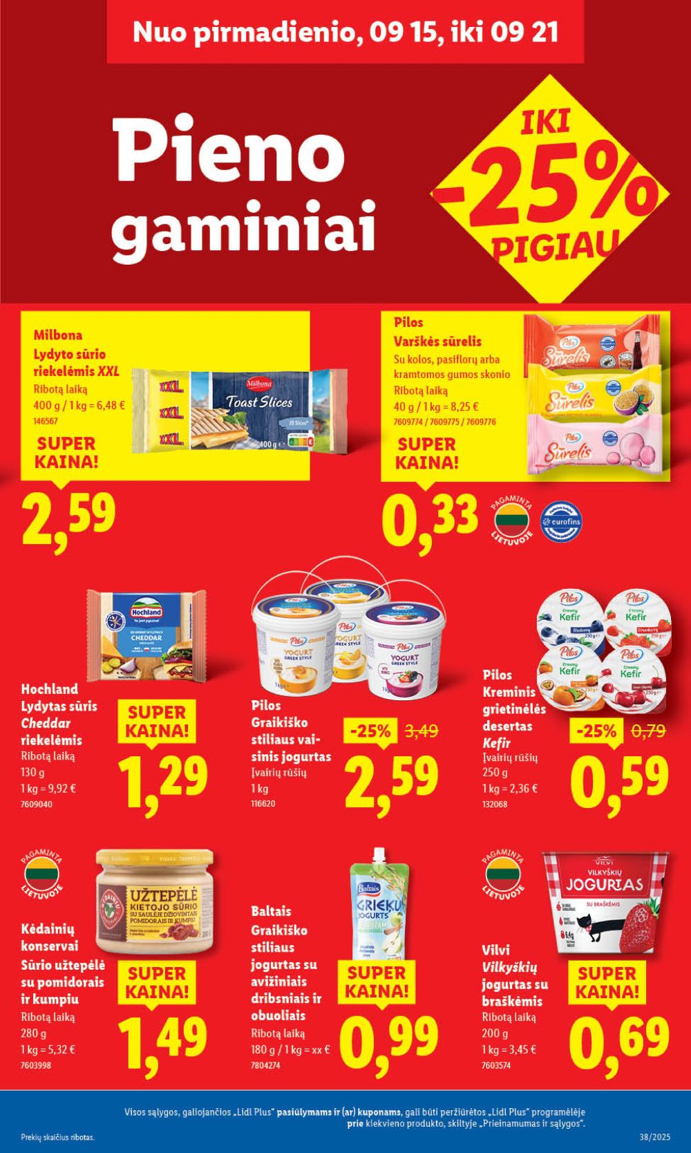 lidl - LIDL - Maisto prekių pasiūlymai (2025 09 18 - 2025 09 21) - page: 33