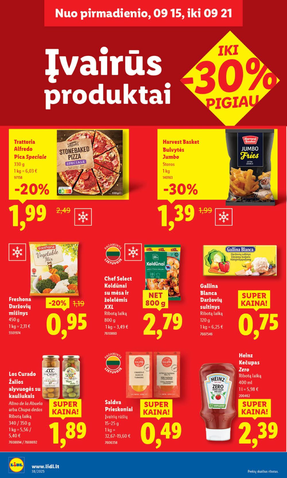 lidl - LIDL - Maisto prekių pasiūlymai (2025 09 18 - 2025 09 21) - page: 32