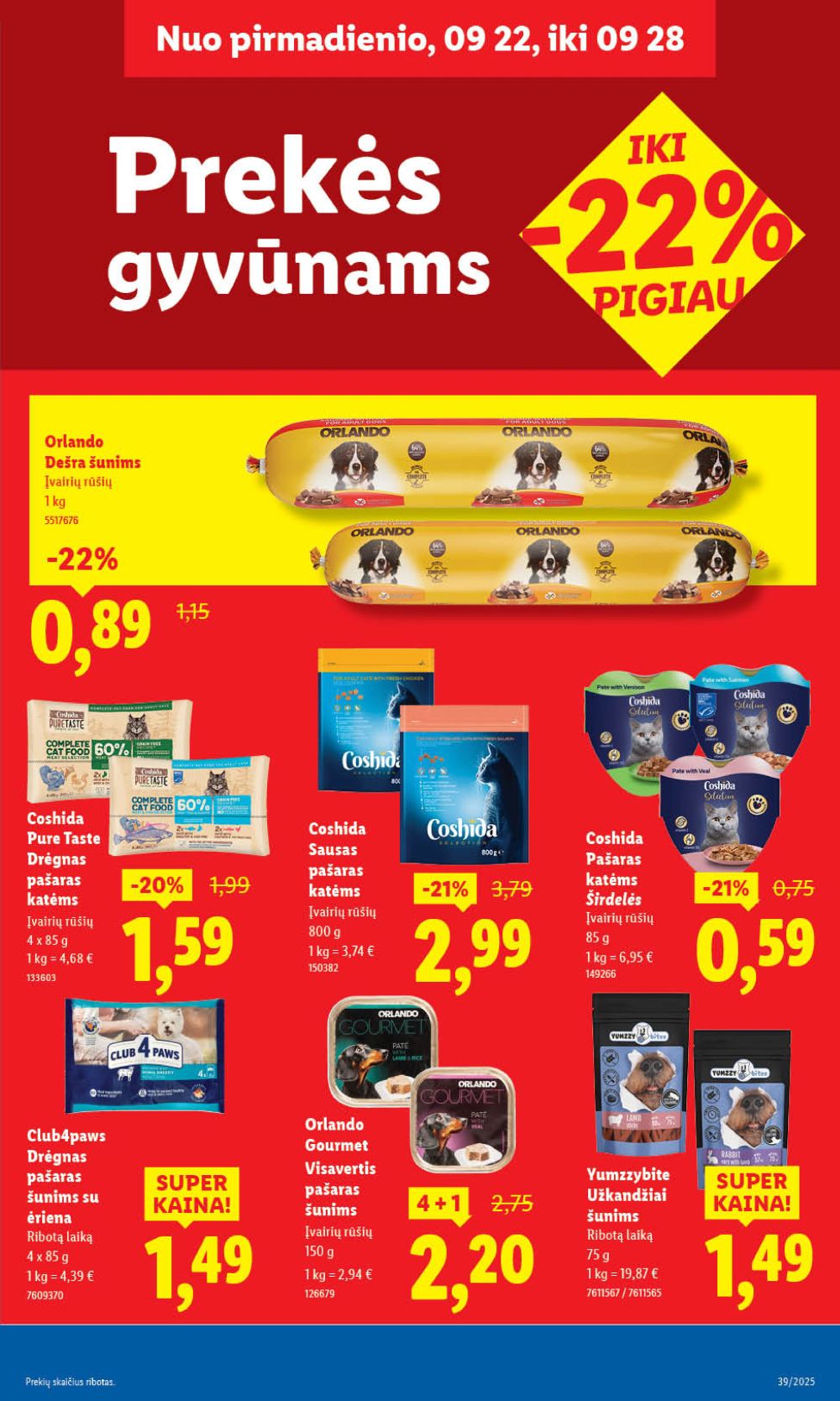 lidl - LIDL - Maisto prekių pasiūlymai (2025 09 22 - 2025 09 28) - page: 39 lidl - LIDL - Maisto prekių pasiūlymai (2025 09 22 - 2025 09 28) - page: 39