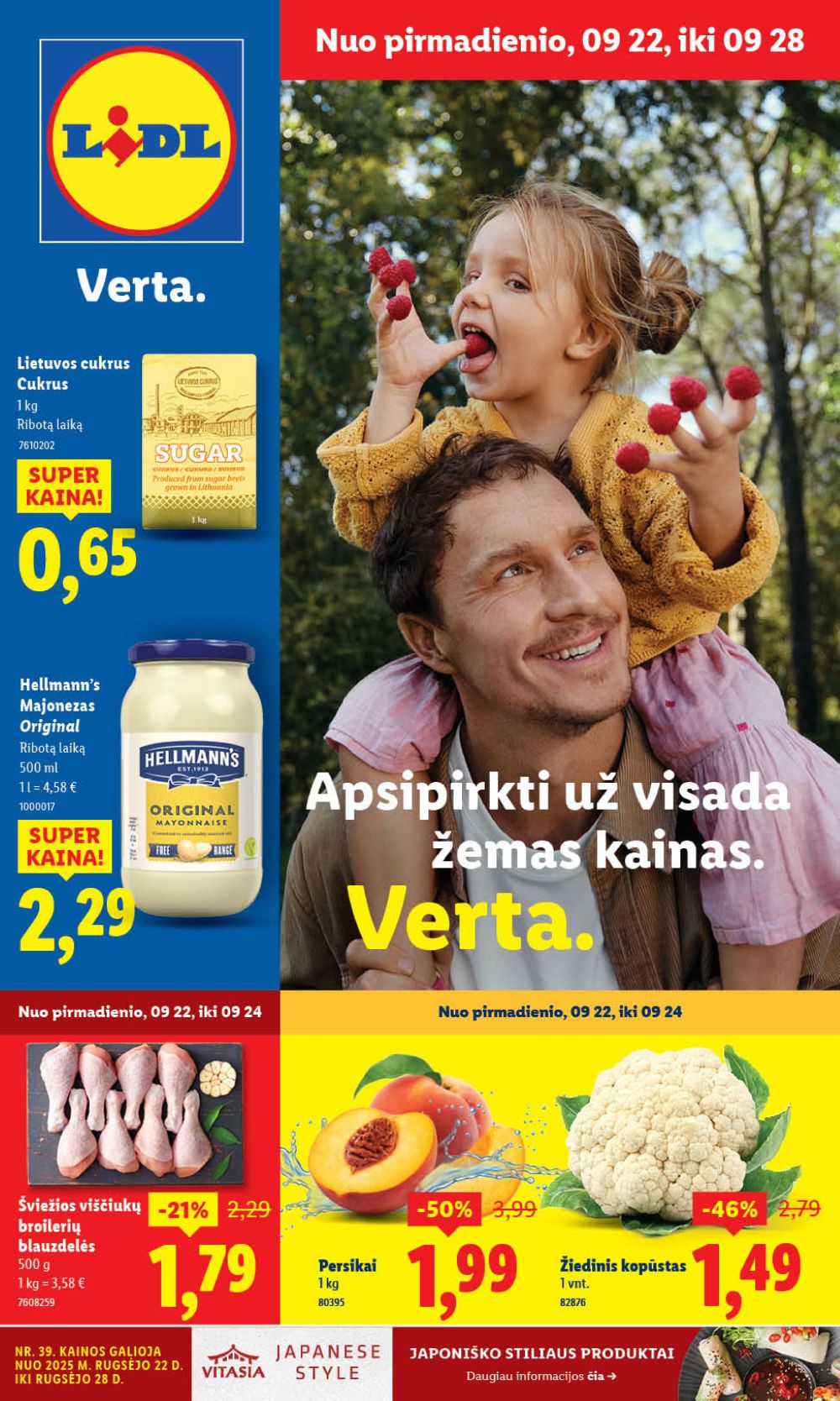 lidl - LIDL - Maisto prekių pasiūlymai (2025 09 22 - 2025 09 28)