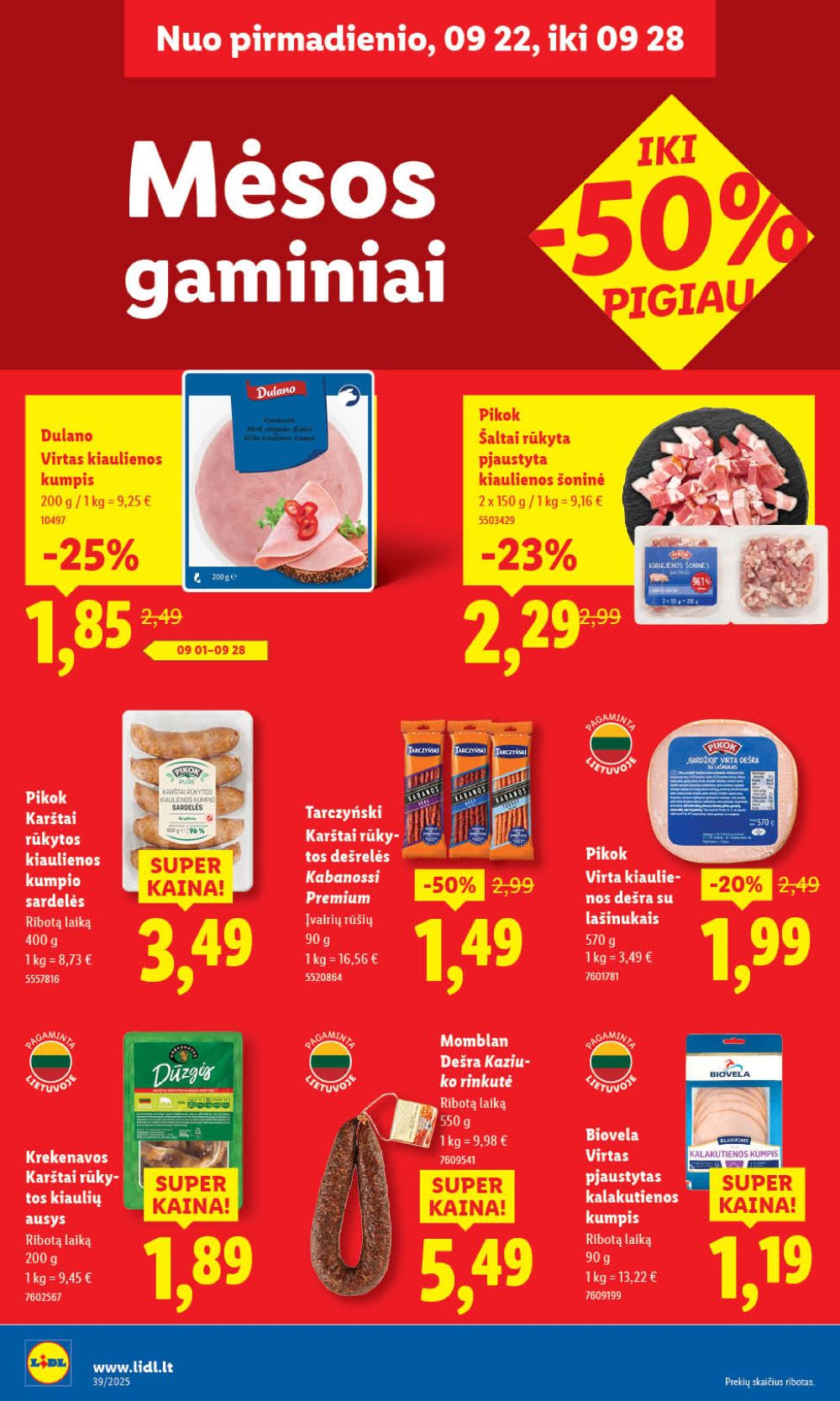 lidl - LIDL - Maisto prekių pasiūlymai (2025 09 22 - 2025 09 28) - page: 26 lidl - LIDL - Maisto prekių pasiūlymai (2025 09 22 - 2025 09 28) - page: 26