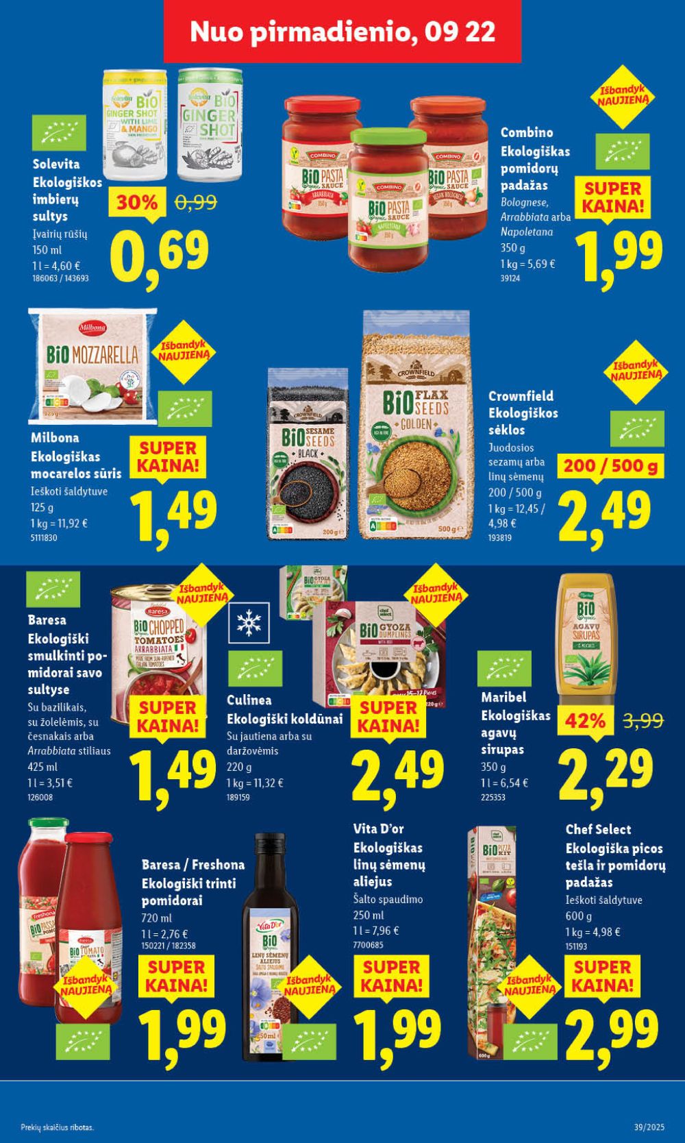 lidl - LIDL - Maisto prekių pasiūlymai (2025 09 22 - 2025 09 28) - page: 19 lidl - LIDL - Maisto prekių pasiūlymai (2025 09 22 - 2025 09 28) - page: 19