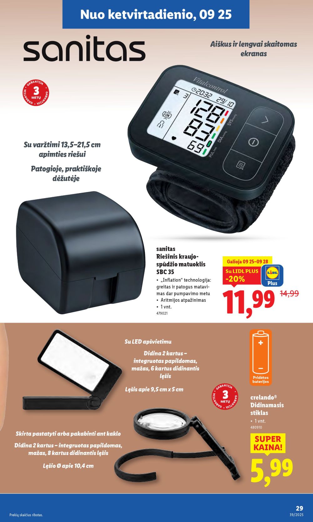 lidl - LIDL - Ne maisto prekių pasiūlymai (2025 09 22 - 2025 09 28) - page: 29 lidl - LIDL - Ne maisto prekių pasiūlymai (2025 09 22 - 2025 09 28) - page: 29