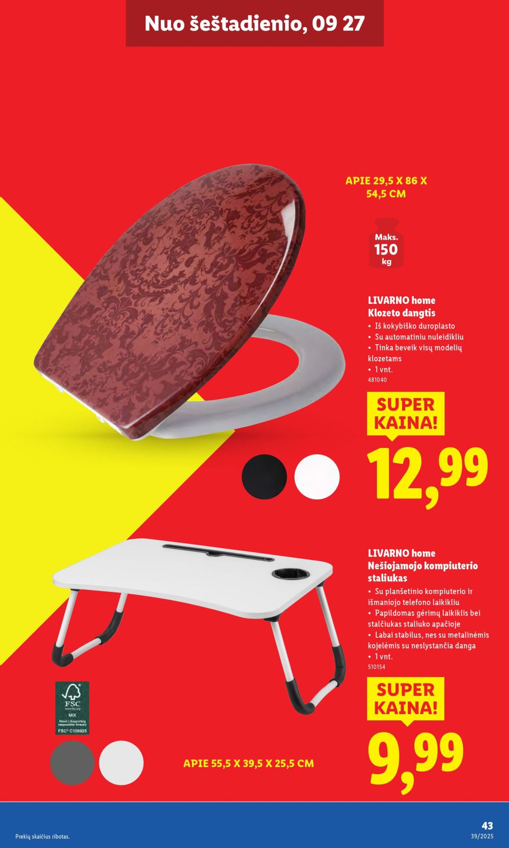 lidl - LIDL - Ne maisto prekių pasiūlymai (2025 09 22 - 2025 09 28) - page: 43 lidl - LIDL - Ne maisto prekių pasiūlymai (2025 09 22 - 2025 09 28) - page: 43