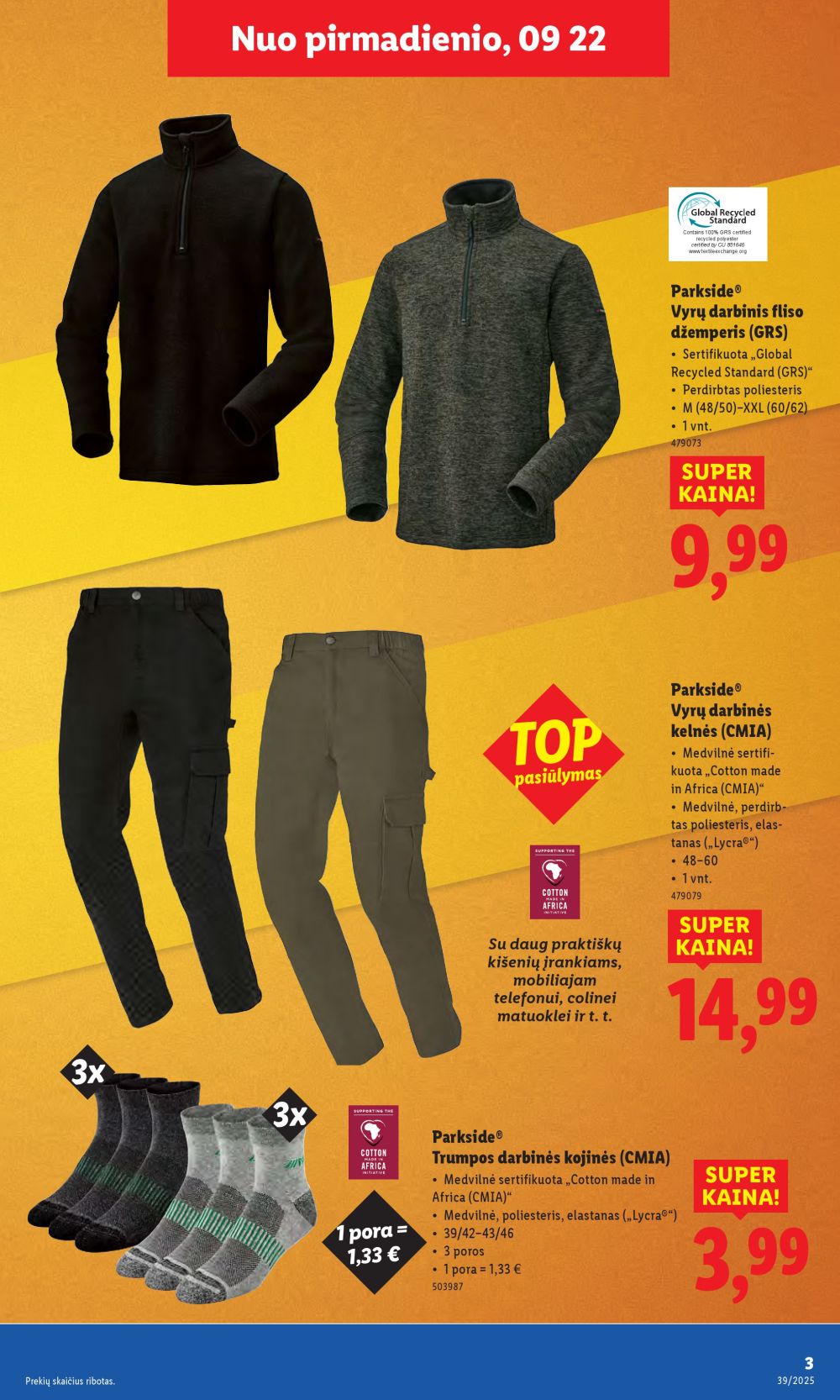 lidl - LIDL - Ne maisto prekių pasiūlymai (2025 09 22 - 2025 09 28) - page: 3 lidl - LIDL - Ne maisto prekių pasiūlymai (2025 09 22 - 2025 09 28) - page: 3