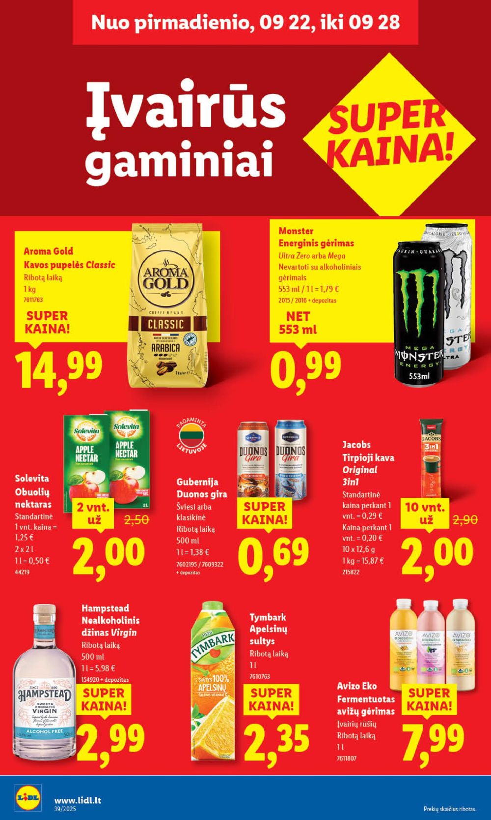 lidl - LIDL - Maisto prekių pasiūlymai (2025 09 25 - 2025 09 28) - page: 40 lidl - LIDL - Maisto prekių pasiūlymai (2025 09 25 - 2025 09 28) - page: 40