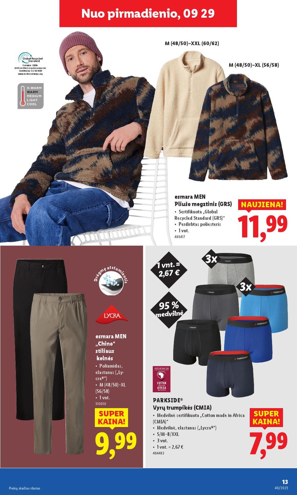 lidl - LIDL - Ne maisto prekių pasiūlymai (2025 09 29 - 2025 10 05) - page: 13 lidl - LIDL - Ne maisto prekių pasiūlymai (2025 09 29 - 2025 10 05) - page: 13