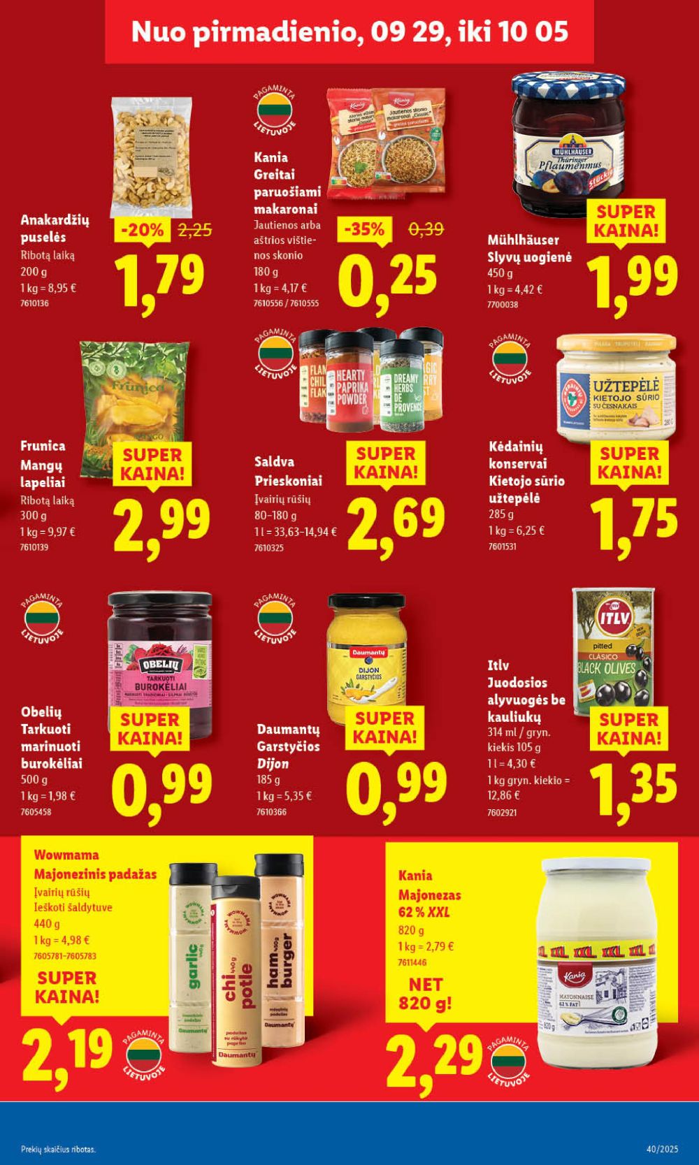 lidl - LIDL - Maisto prekių pasiūlymai (2025 09 29 - 2025 10 05) - page: 27