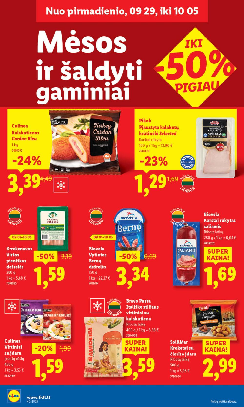 lidl - LIDL - Maisto prekių pasiūlymai (2025 10 02 - 2025 10 05) - page: 32