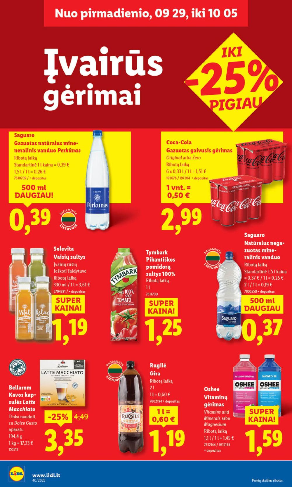 lidl - LIDL - Maisto prekių pasiūlymai (2025 10 02 - 2025 10 05) - page: 36