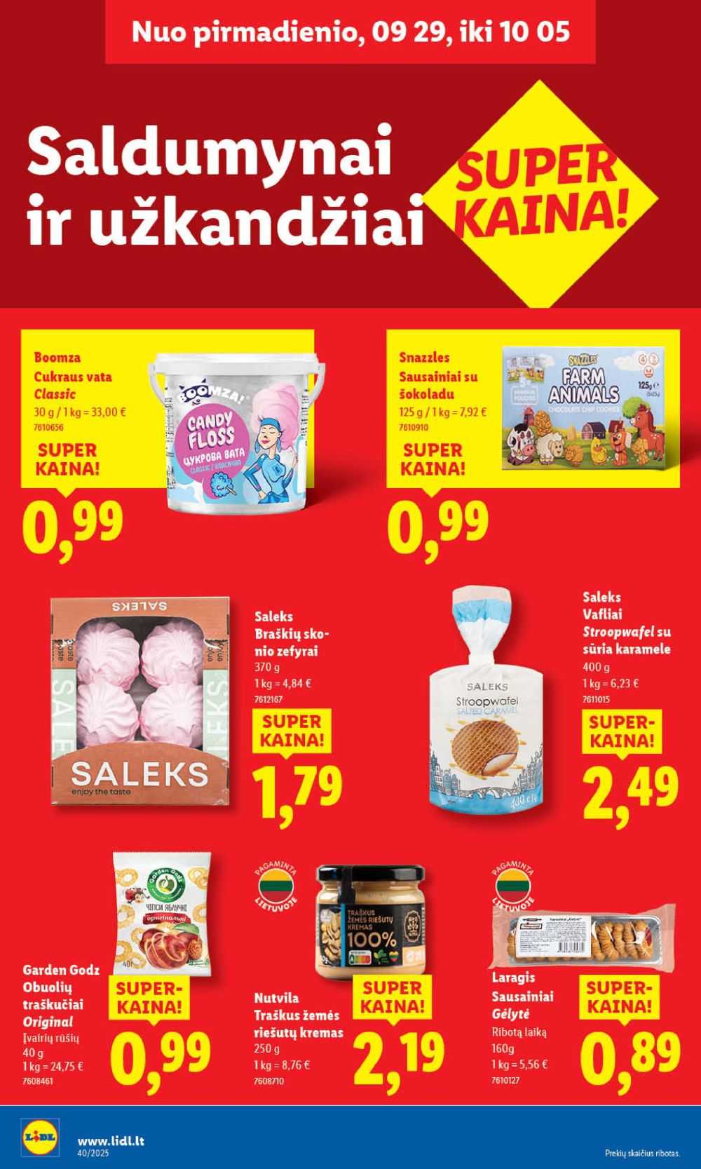 lidl - LIDL - Maisto prekių pasiūlymai (2025 10 02 - 2025 10 05) - page: 38