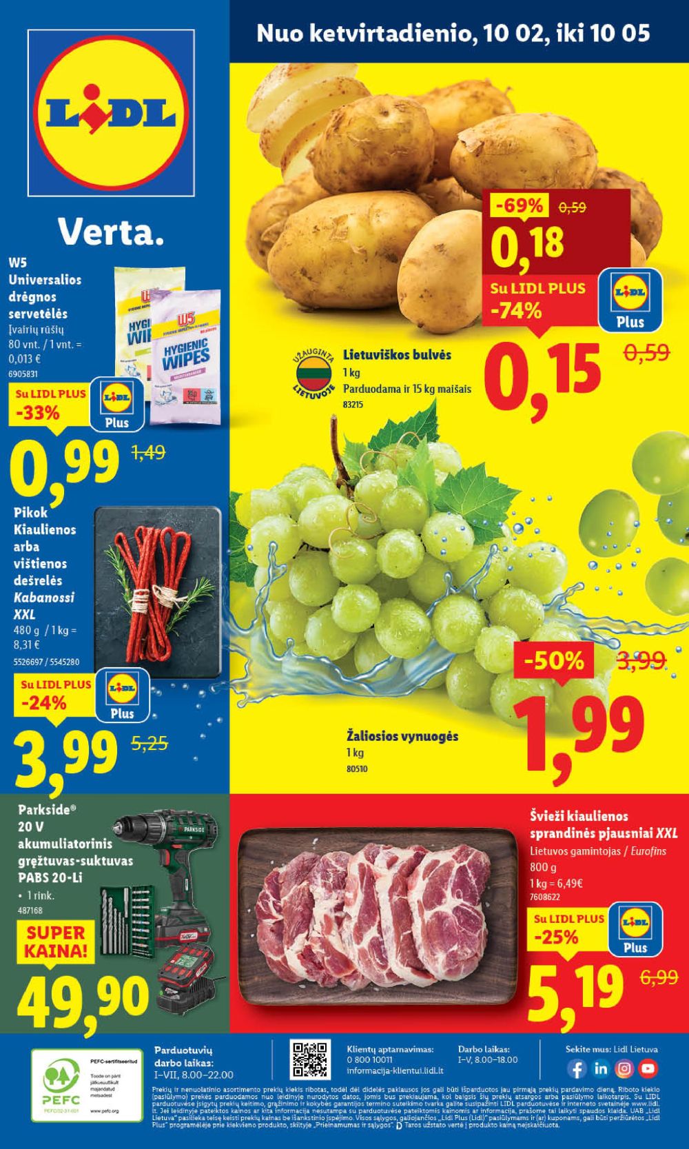 lidl - LIDL - Maisto prekių pasiūlymai (2025 10 02 - 2025 10 05)