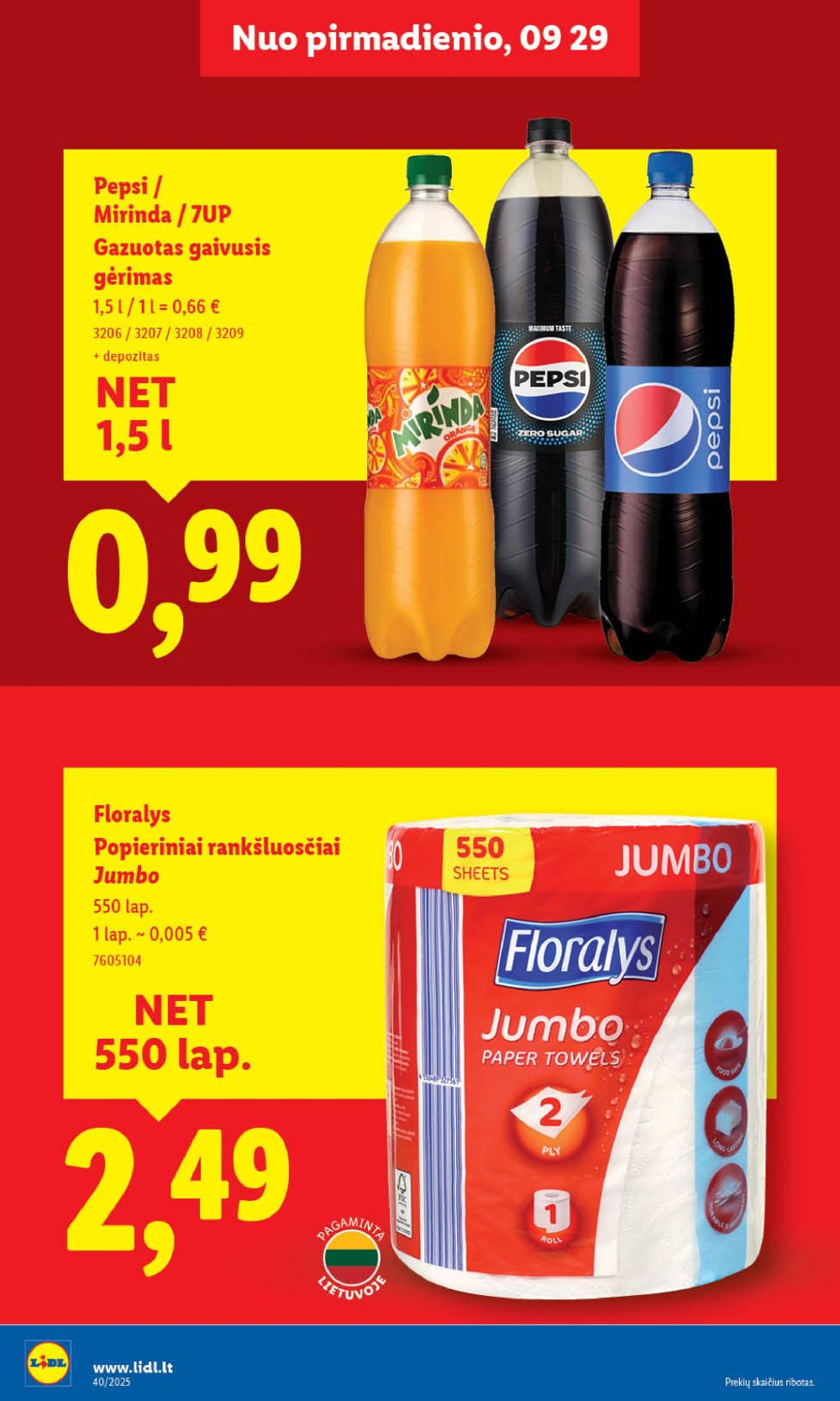 lidl - LIDL - Maisto prekių pasiūlymai (2025 10 02 - 2025 10 05) - page: 28